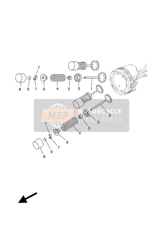 Yamaha X-MAX 400 ABS 2017 Valve for a 2017 Yamaha X-MAX 400 ABS